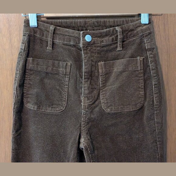 Shein Brown Corduroy Flare Pants - Picture 5 of 5